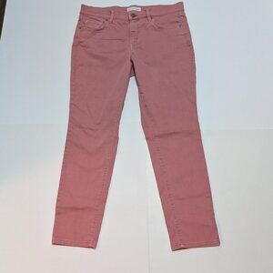 Loft Rose Pink Modern Skinny Pant, Size 10P
